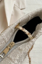 Polyester Texture Chain Tote bag - Tote Bag by Trendsi | Available at Handbags Specialist Headquarter