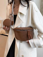 PU Leather Adjustable Strap Crossbody Bag with Coin Purse - Crossbody Bag by Trendsi | Available at Handbags Specialist Headquarter