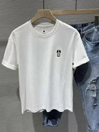 Men's Full Size Graphic Round Neck T-Shirt Plus Size - mens-shirts by Trendsi | Available at Handbags Specialist Headquarter