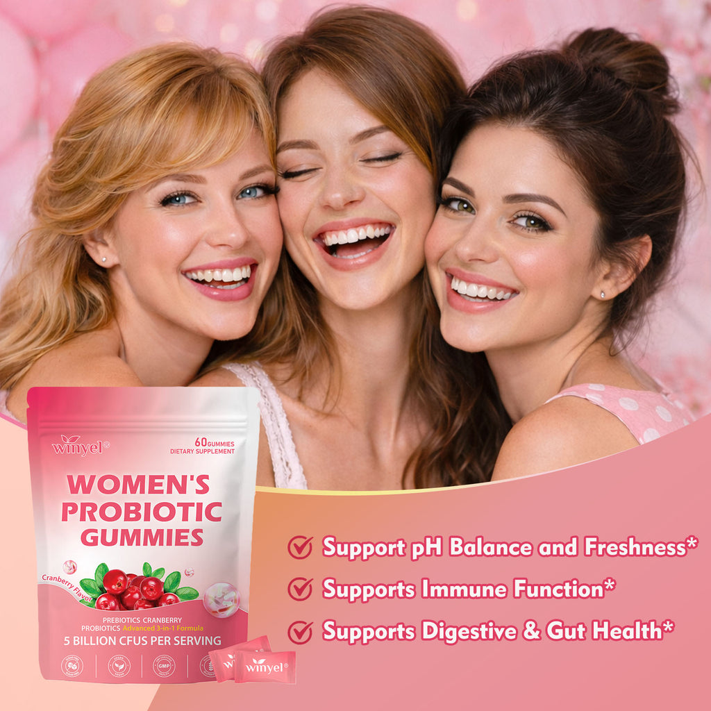 Cranberry Probiotic Gummies - 60 Vegan Pack