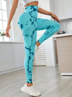 Printed High Waist Active Leggings - Leggings by Trendsi | Available at Handbags Specialist Headquarter