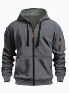 Zipper Hooded Sweatshirt Men's Sports Casual Cardigan Coat