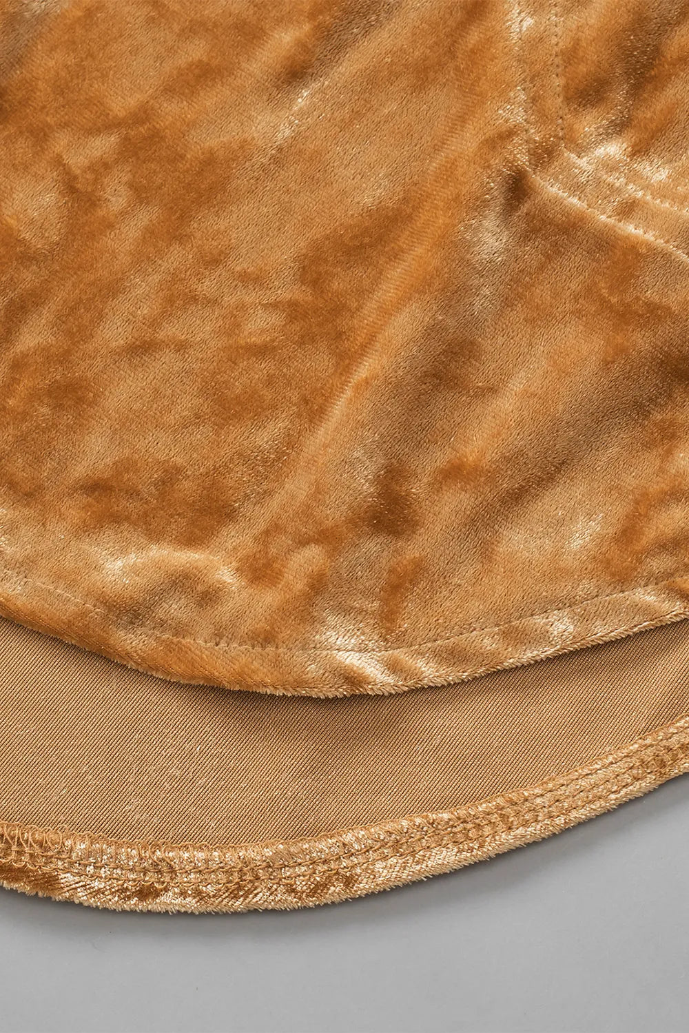 Button Down Loose Fit Velvet Shirt - Women's Down Shirt Tops by Trendsi | Available at Handbags Specialist Headquarter