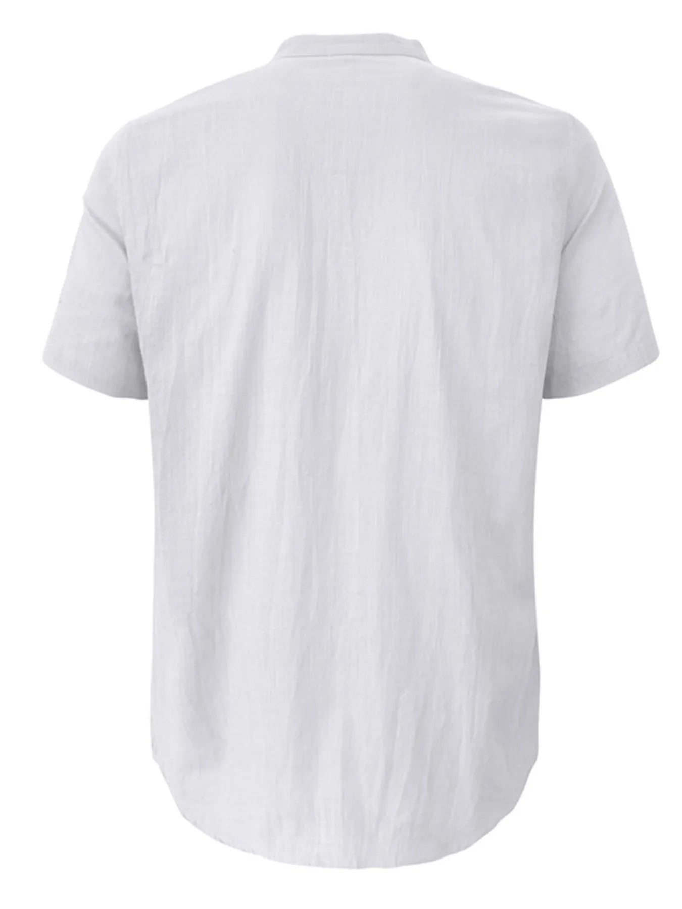 Men's Casual Collar Short Sleeve Linen Polo Shirt - Men's Polo shirt by Trendsi | Available at Handbags Specialist Headquarter