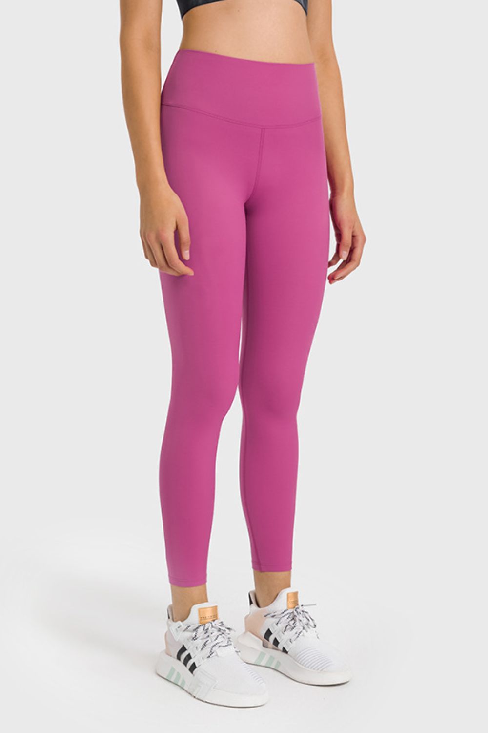 Millennia High Waist Ankle-Length Yoga Leggings - Leggings by Trendsi | Available at Handbags Specialist Headquarter