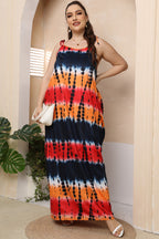 Plus Size Tie-Shoulder Maxi Dress - Dresses by Trendsi | Available at Handbags Specialist Headquarter