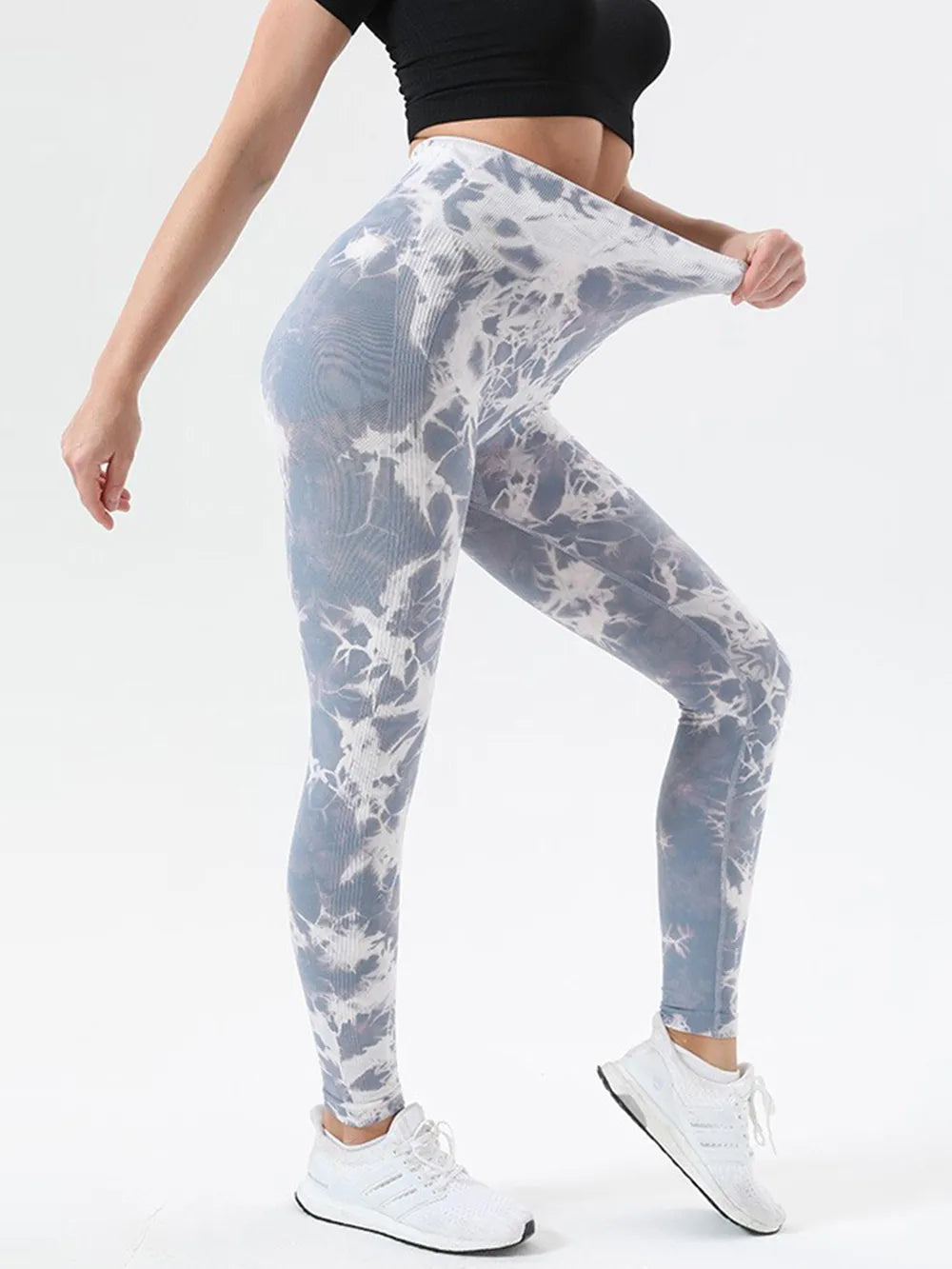 Tie-Dye High Waist Active Leggings - Leggings by Trendsi | Available at Handbags Specialist Headquarter