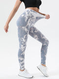 Tie-Dye High Waist Active Leggings - Leggings by Trendsi | Available at Handbags Specialist Headquarter
