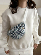 Plaid Wide Strap Crossbody Bag - Handbags by Trendsi | Available at Handbags Specialist Headquarter