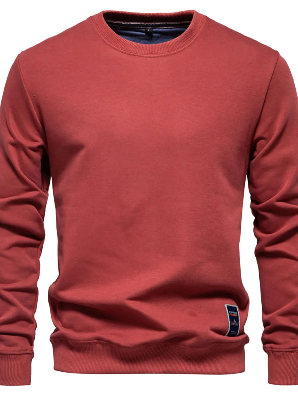 Men's Round Neck Long Sleeve Sweatshirt - Men's Sweatshirts by Trendsi | Available at Handbags Specialist Headquarter