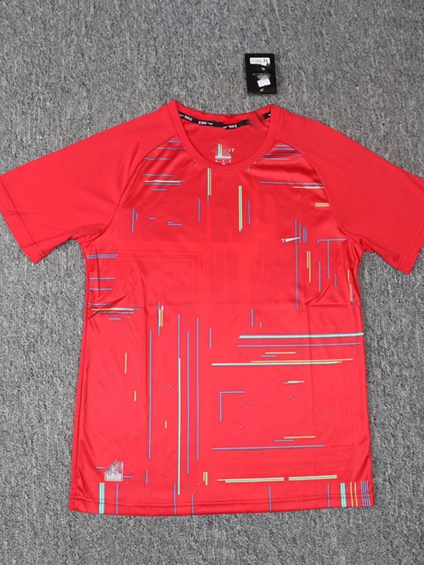 Men's Plus Size Printed Round Neck Active T-Shirt - mens-shirts by Trendsi | Available at Handbags Specialist Headquarter