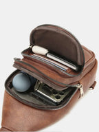 PU Leather Crossbody Bag with Two Detachable Strap - Crossbody Bag by Trendsi | Available at Handbags Specialist Headquarter