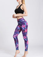 Printed Active High Waist Leggings - Leggings by Trendsi | Available at Handbags Specialist Headquarter