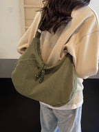 Ribbed Adjustable Strap Shoulder Bag - Handbags by Trendsi | Available at Handbags Specialist Headquarter