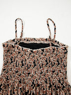 Printed Smocked Bodice Maxi Dress - Maxi Dress by Trendsi | Available at Handbags Specialist Headquarter