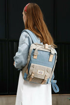 Himawari Contrast Waterproof Nylon Backpack Bag - Backpack Bags by Trendsi | Available at Handbags Specialist Headquarter