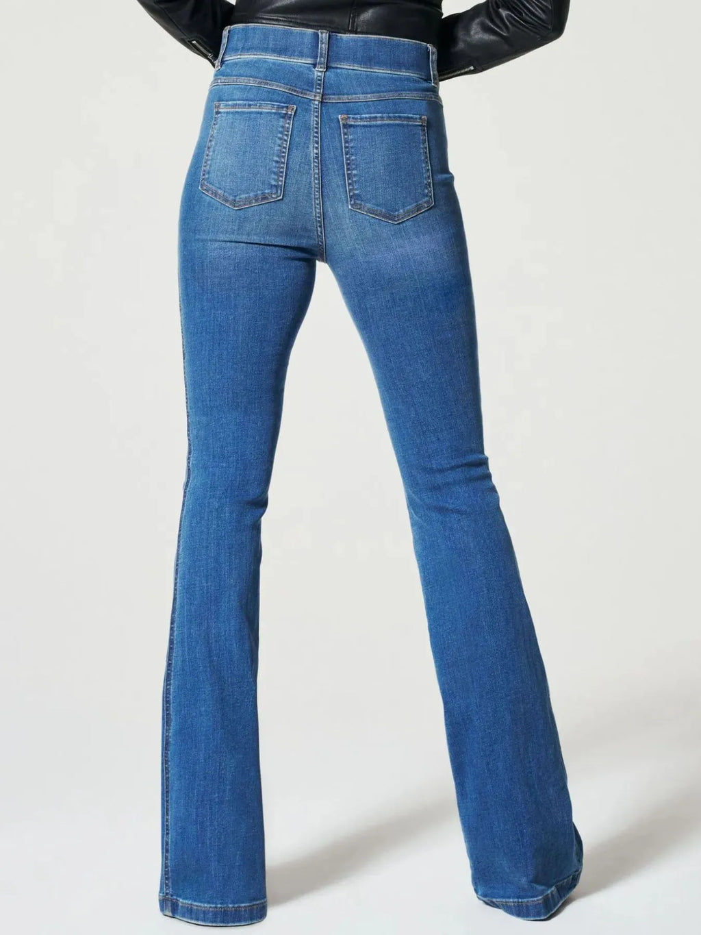 Full Size High-Waisted Flare Jeans Plus Size - Women / Jeans & Denim by Trendsi | Available at Handbags Specialist Headquarter