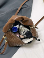 PU Leather Woven Crossbody Bag - Crossbody Bag by Trendsi | Available at Handbags Specialist Headquarter