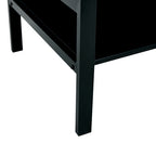 Elevate: Sleek 2-Layer Black Glass Coffee Table - decor by Trendsi | Available at Handbags Specialist Headquarter