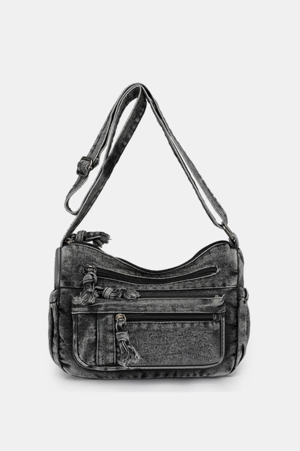 Adjustable Strap Denim Crossbody Bag - Handbags by Trendsi | Available at Handbags Specialist Headquarter