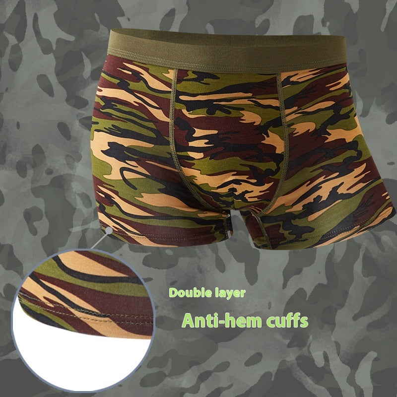 StealthFit Modal Camo Mid-Waist Breathable Boxers - Men's underwear by Trendsi | Available at Handbags Specialist Headquarter