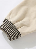 Men's Striped Hem Zip Up Jacket - Men's jackets by Trendsi | Available at Handbags Specialist Headquarter