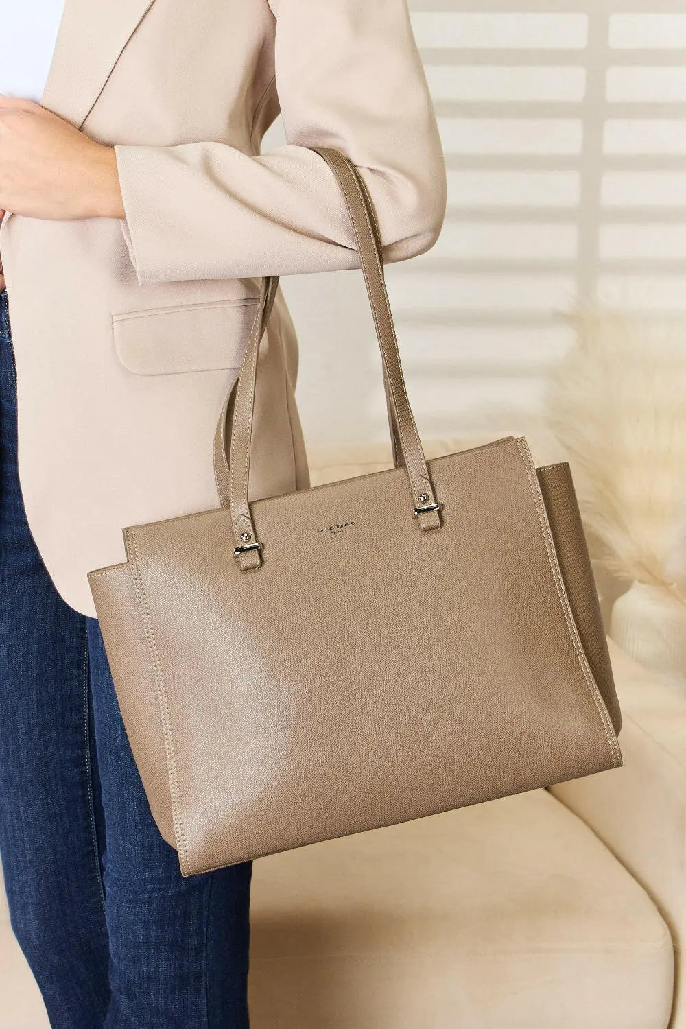 David Jones Medium Work Tote Bag - Tote Bag by Trendsi | Available at Handbags Specialist Headquarter