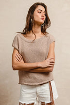 BiBi One Side Off Shoulder Knit Top - Tops by Trendsi | Available at Handbags Specialist Headquarter