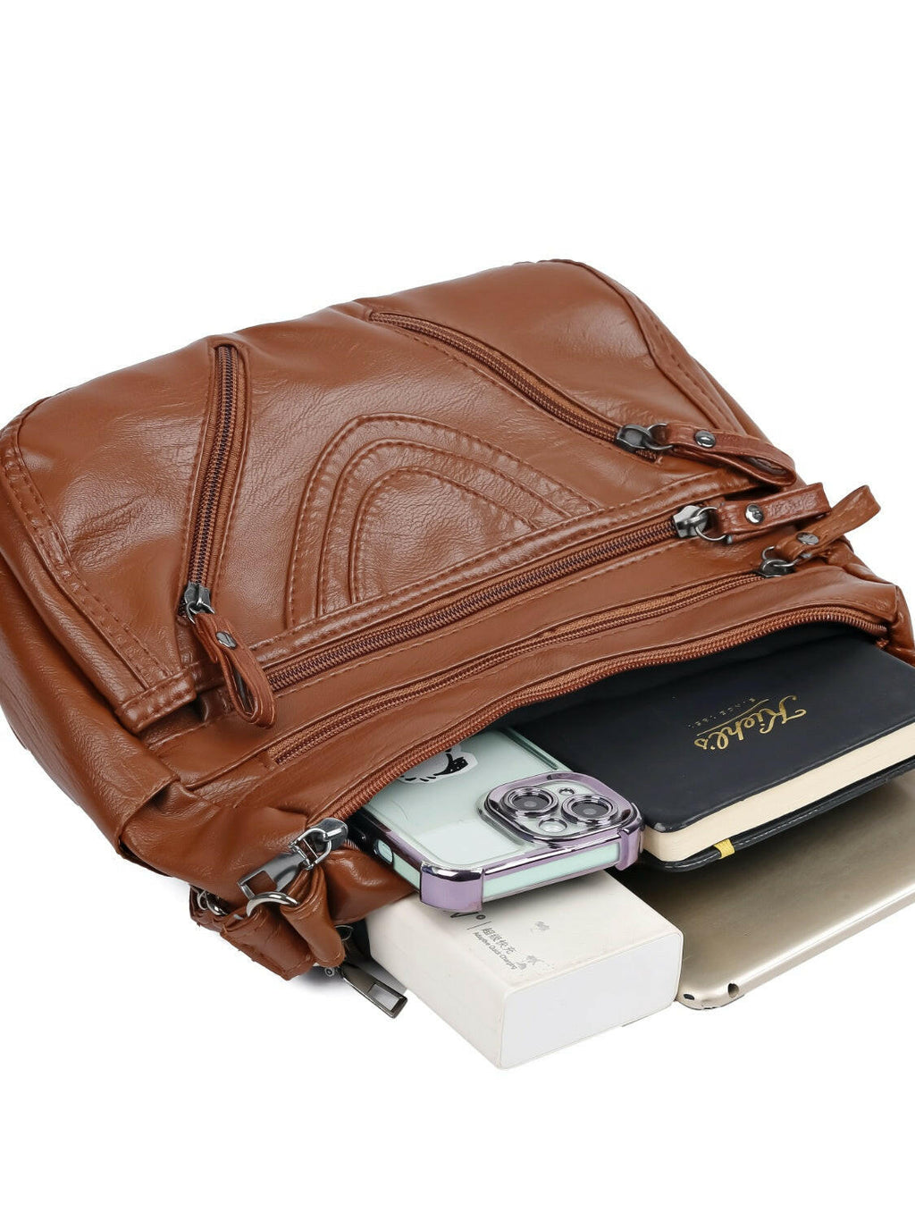 PU Multi-Compartment Crossbody Bag - Shoulder Bags by Trendsi | Available at Handbags Specialist Headquarter