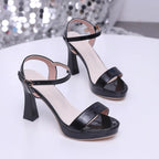 Open Toe High Heels Sandals - Women Sandals by Trendsi | Available at Handbags Specialist Headquarter