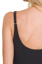 Zenana Ponte Spaghetti Strap Bodycon Mini Dress - Maxi Dress by Trendsi | Available at Handbags Specialist Headquarter