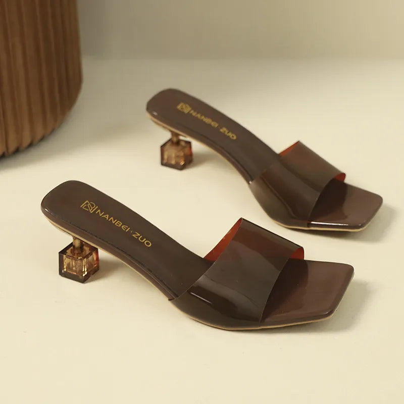 Open Toe Block Heels Sandals - Women Sandals by Trendsi | Available at Handbags Specialist Headquarter