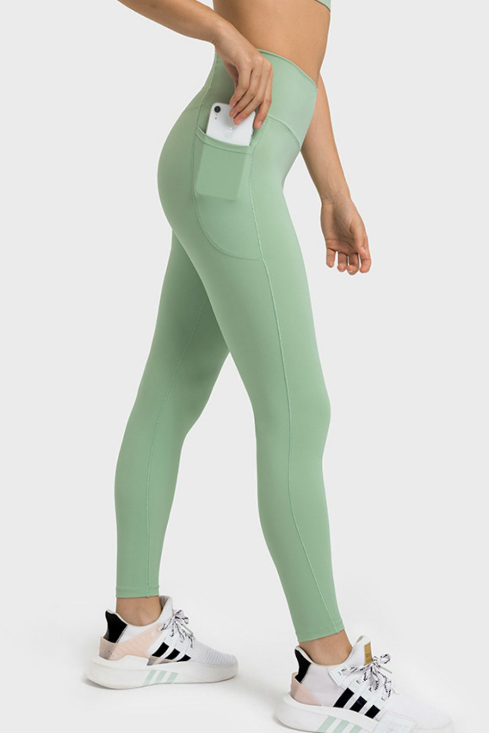 Millennia V-Waist Yoga Leggings with Pockets - Leggings by Trendsi | Available at Handbags Specialist Headquarter