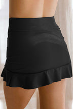 Ruffle Hem Swim Skort - Bottoms by Trendsi | Available at Handbags Specialist Headquarter
