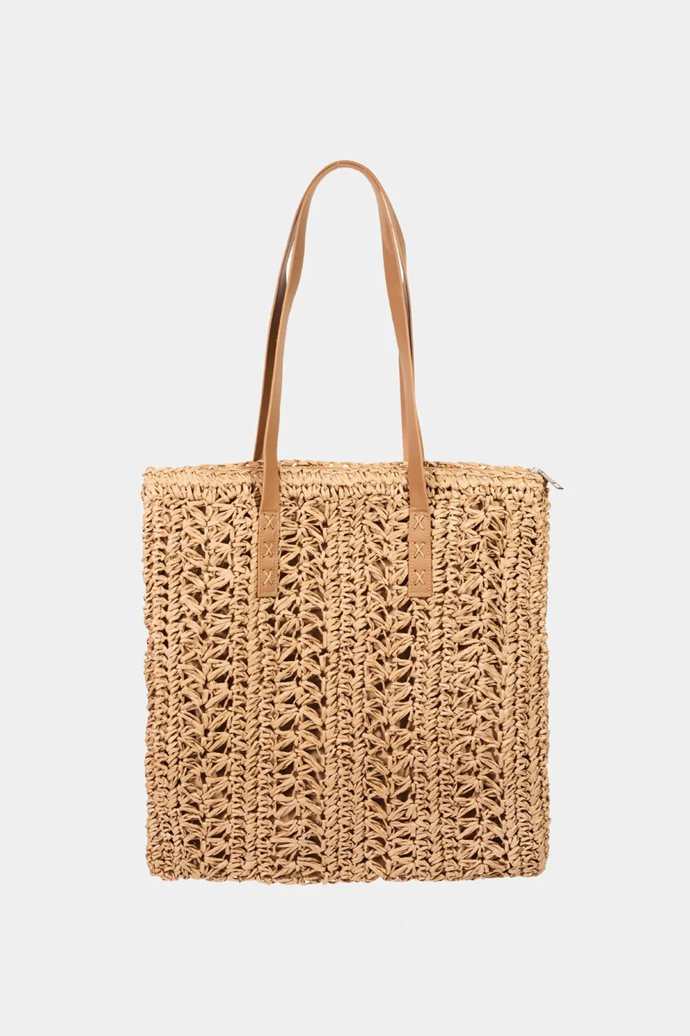 Fame Straw Braided Tote Bag - Tote Bag by Trendsi | Available at Handbags Specialist Headquarter