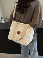 Nylon Solid Color Tote Bag - Tote Bag by Trendsi | Available at Handbags Specialist Headquarter