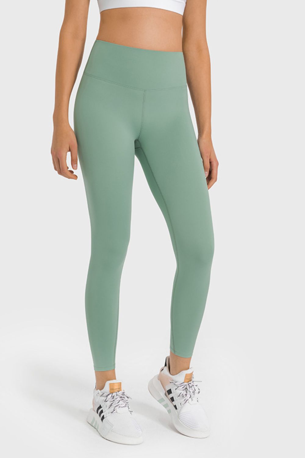 Millennia High Waist Ankle-Length Yoga Leggings - Leggings by Trendsi | Available at Handbags Specialist Headquarter