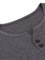 Men's Henley Short Sleeve Polo Top - Men's Polo shirt by Trendsi | Available at Handbags Specialist Headquarter