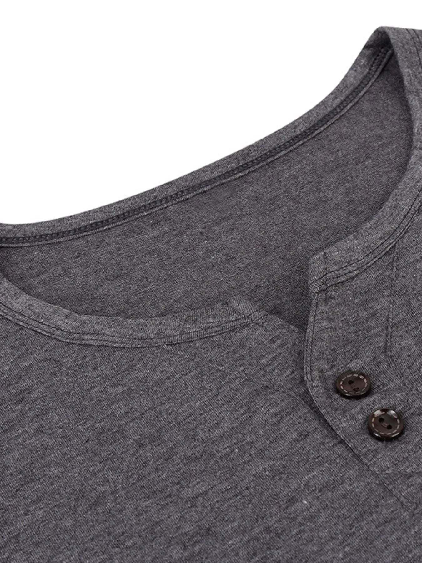 Men's Henley Short Sleeve Polo Top - Men's Polo shirt by Trendsi | Available at Handbags Specialist Headquarter