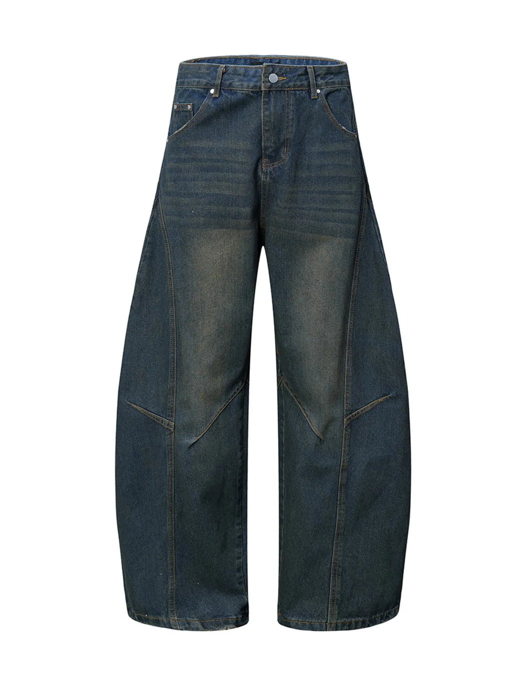 Men's Wide Leg Balloon Denim Jeans - Women / Jeans & Denim by Trendsi | Available at Handbags Specialist Headquarter