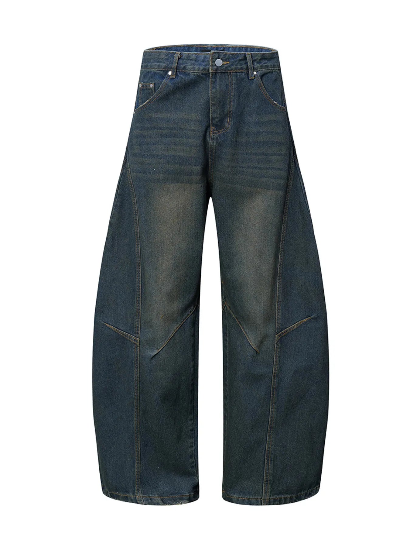 Men's Wide Leg Balloon Denim Jeans - Women / Jeans & Denim by Trendsi | Available at Handbags Specialist Headquarter