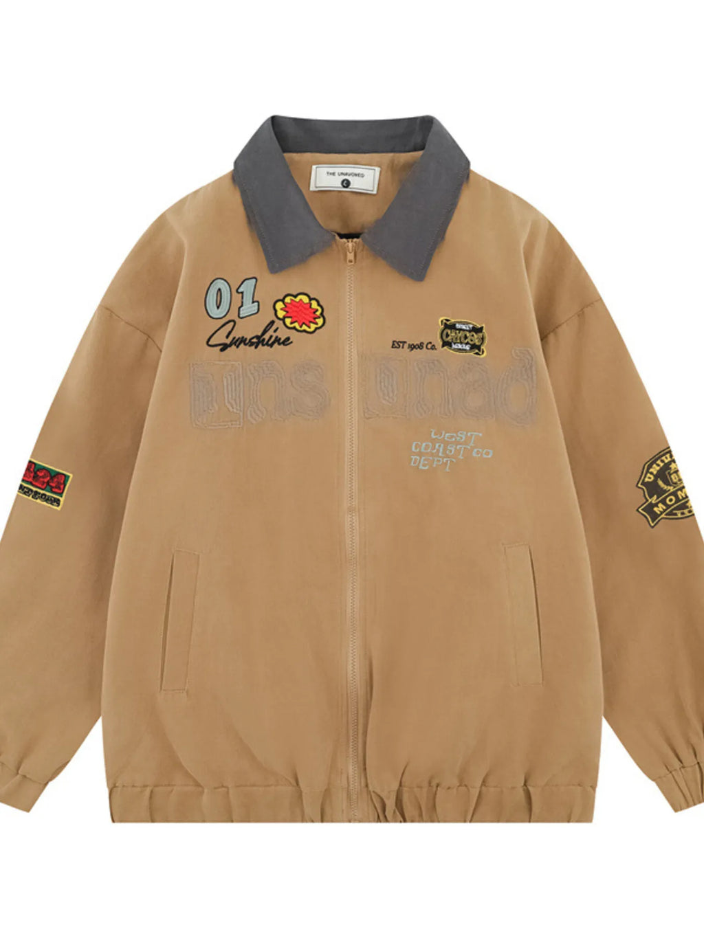 Men's Zip Up Long Sleeve Jacket - Men's jackets by Trendsi | Available at Handbags Specialist Headquarter