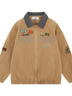 Men's Zip Up Long Sleeve Jacket - Men's jackets by Trendsi | Available at Handbags Specialist Headquarter