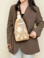 PU Leather Color Block Crossbody Bag - Crossbody Bag by Trendsi | Available at Handbags Specialist Headquarter