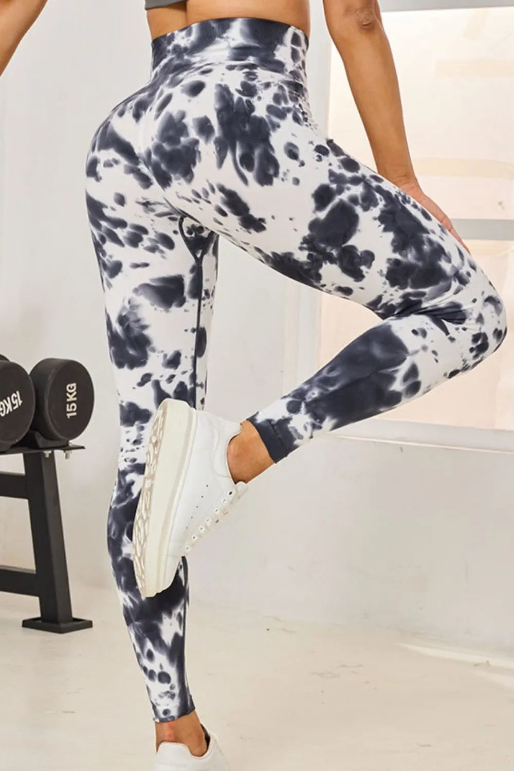Tie-Dye High Waist Active Leggings - Leggings by Trendsi | Available at Handbags Specialist Headquarter
