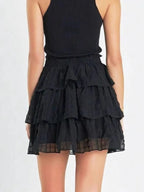Ruffle Layered Mini Skirt - Skirts by Trendsi | Available at Handbags Specialist Headquarter