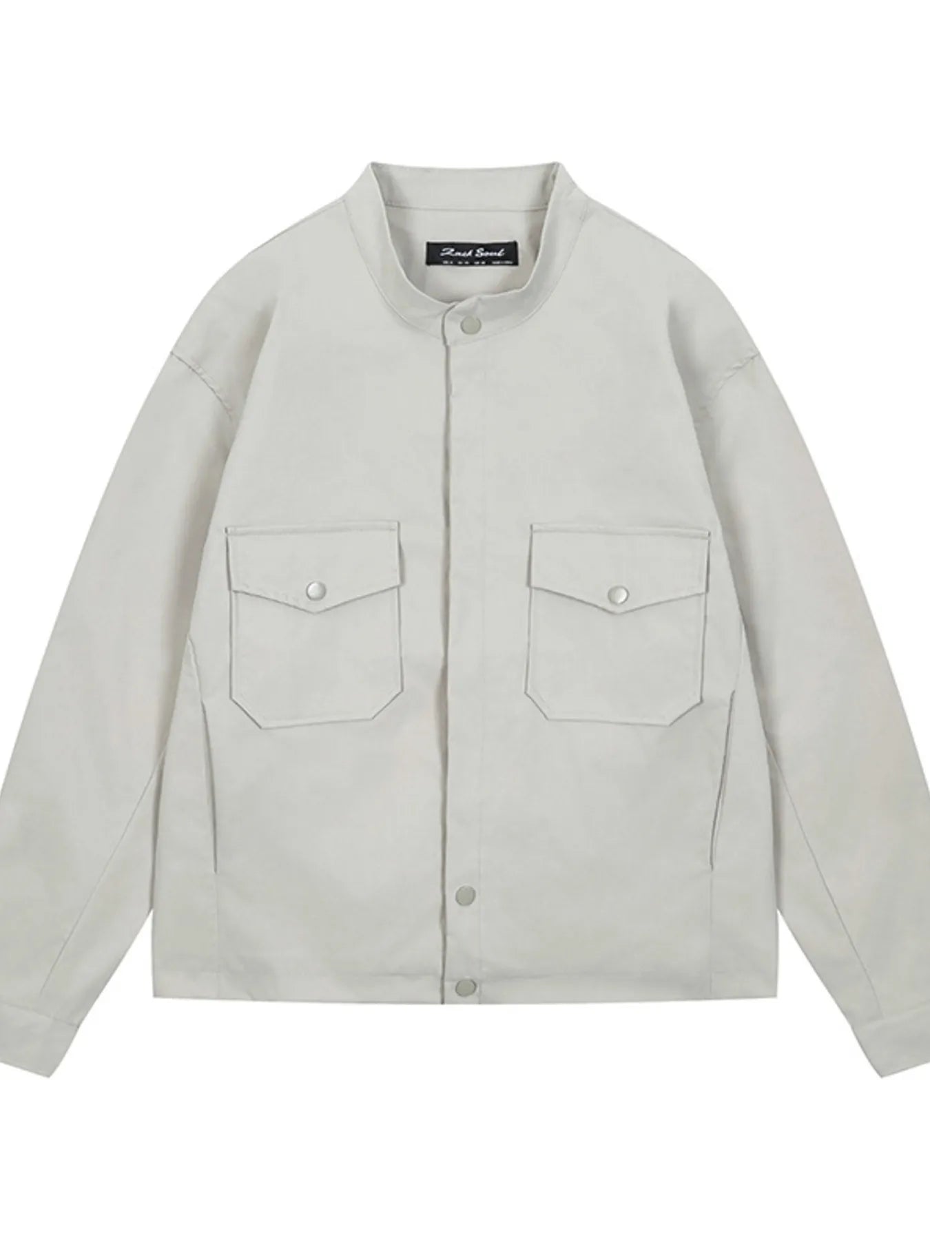 Men's Long Sleeve Jacket with Chest Pockets - Men's jackets by Trendsi | Available at Handbags Specialist Headquarter