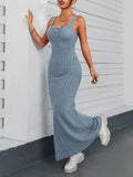 Ribbed Maxi Tank Dress - Maxi Dress by Trendsi | Available at Handbags Specialist Headquarter
