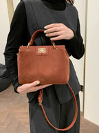 Solid Color Handbag with Removable Strap - handbags by Trendsi | Available at Handbags Specialist Headquarter