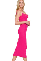 Zenana Ribbed Bodycon Midi Dress - Maxi Dress by Trendsi | Available at Handbags Specialist Headquarter